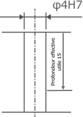 Straight hole: through/precision