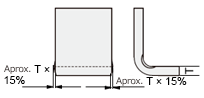 Protrusion from bending
