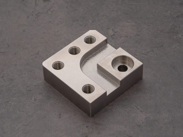 example of a CNC milled part in EN 1.4305