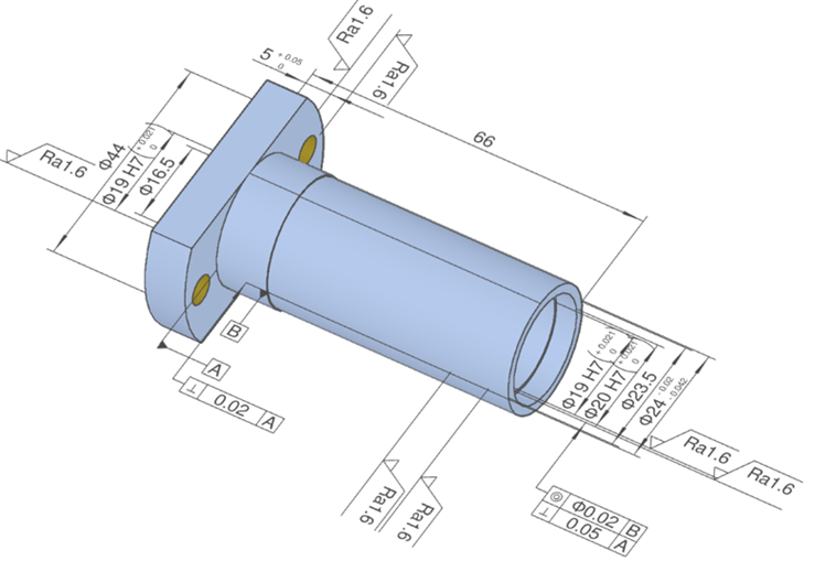 Beispiel für das meviy Dashboard zur Anzeige der geometrischen Toleranzen für CNC-Drehteile