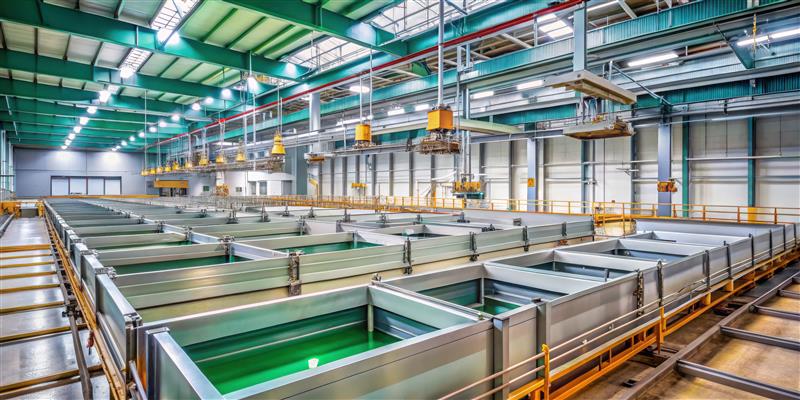 Example of one anodising pool