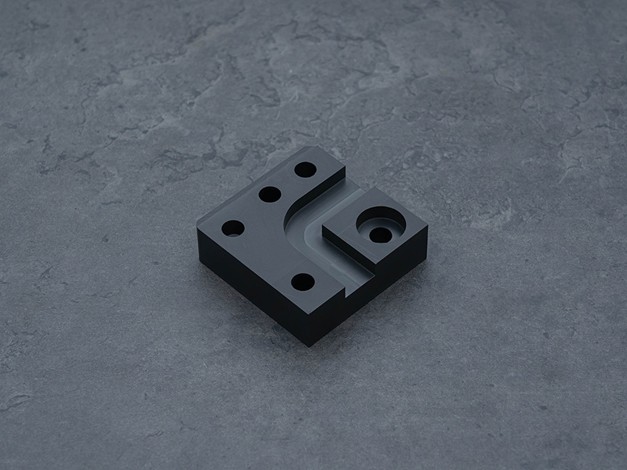 milled part in MC Nylon anti-static black