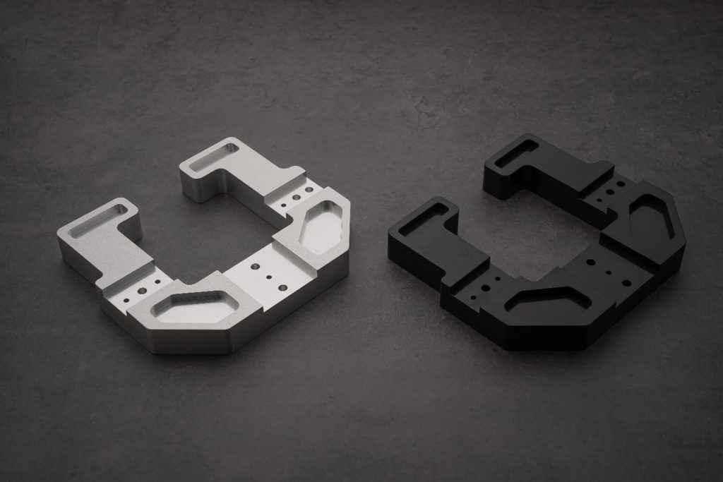 Examples of anodized CNC milled prototypes