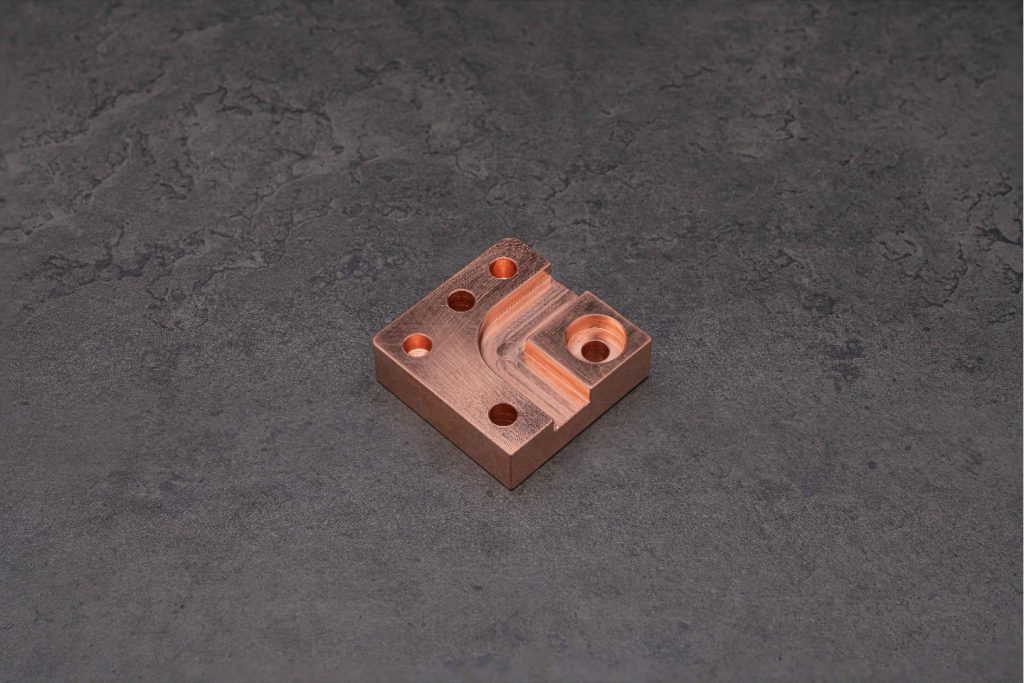example of a cnc milled part in EN CW004A Equiv.