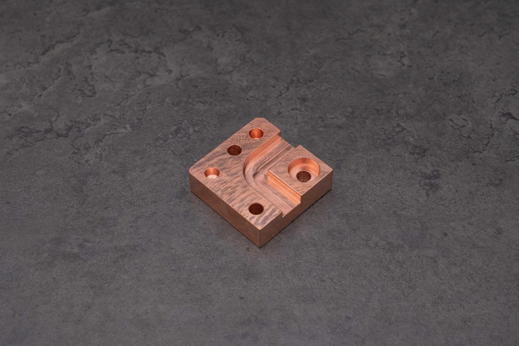 example of a cnc milled part in EN CW008A Equiv.